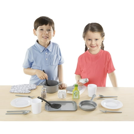 Melissa Doug 22 Piece Play Kitchen Accessories Set Melissa Doug 22 Piece Play Kitchen Accessories Set