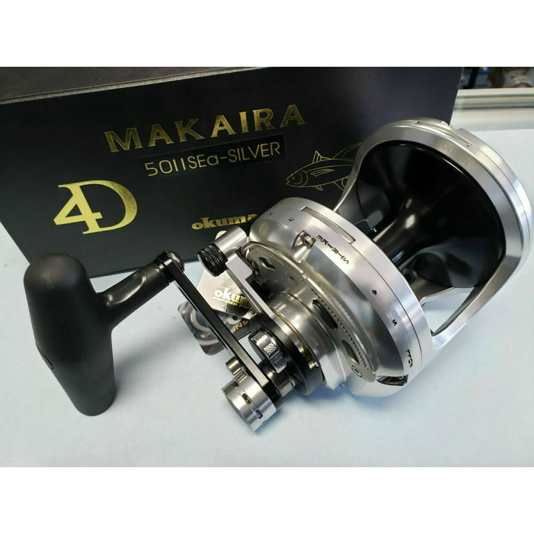 Okuma Makaira Sea 2-Speed Lever Drag Special Edition Reel -  MK-50IISEa-SILVER