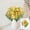 Yellow, variant on chaungfeng Artificial Flowers Fake Roses, Silk Mini Plastic Bridal Flowers for DIY Wedding Venue Bouquets Mom's Day Party Home Decorations 1 Pack (Yellow)