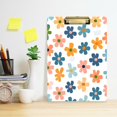 thumbnail image 2 of FORMRS Acrylic Clipboard with Low Profile Clip Standard A4 Letter Size, 12.5" x 9", Colorful Flowers, 2 of 8