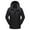 Black, variant on Black Women's Softshell Jacket Hooded Heating Warm Jackets Crew Neck Fleece Full-zip Hoodie for Men, Hooded Sweatshirt 2XL