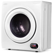 Euhomy Electric Compact Laundry Dryer 3.5 cu.ft, 13 lbs Stainless Steel Clothes Dryers with Exhaust Pipe for Apartments, Home, Dorm, White