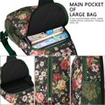 thumbnail image 4 of Floral Crossbody Sling Backpack for Womens Causal Sling Bag with Adjustable Shoulder Straps for Travel Hiking Chest Bag Daypack Anti-theft Purse, 4 of 6