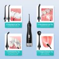 thumbnail image 3 of Coslus Irrigador bucal eléctrico, hilo dental inteligente recargable, hilo dental inteligente portátil, limpiador de dientes inalámbrico, selección de hilo dental para adultos, 3 of 7