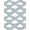 Gray White, Pattern 3, variant on ODIKA Constellation Lines Motif Border Scatter Playful Dreamy Whimsical Refined for Dining Room, Large Office, Lounge, Non-Slip Chair-Friendly