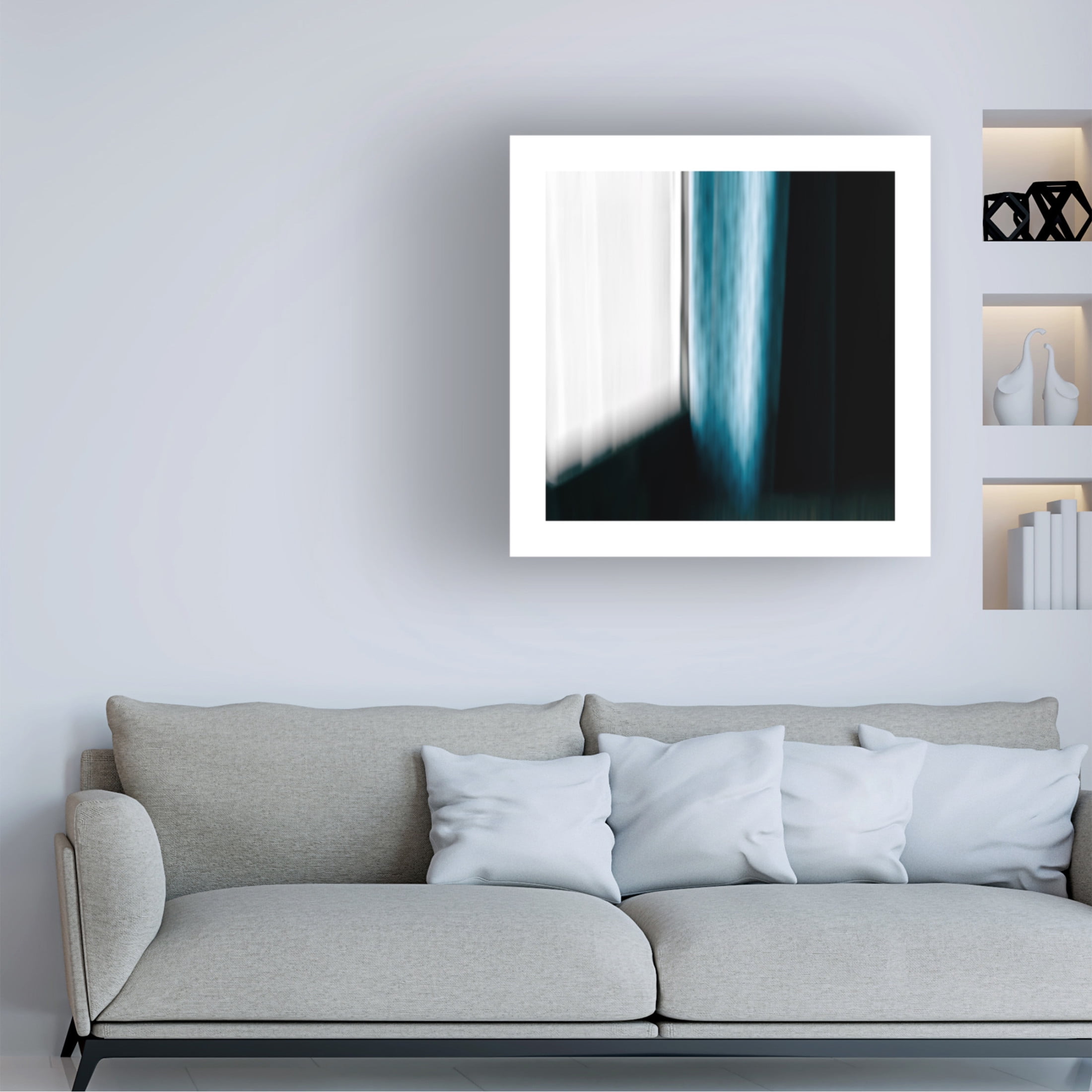 Trademark Fine Art Jacques Masy Blue Window Canvas Wall Art