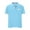 Sky Blue, variant on ZCFZJW Men's Classic Fit Short Sleeve Solid Soft Cotton Polo Shirt Lightweight Casual Lapel Collar Button up V Neck Henley Shirts Tops Blue XXXL