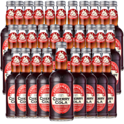 Fentimans Botanically Brewed Cherry Cola Sparkling Soda, 30 Pack, 9.3 fl oz Bottles – Premium Craft Soda/Mixer for Cocktails & Refreshing Drinks