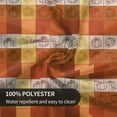 thumbnail image 4 of Thanksgiving Tablecloth Orange Pumpkin Plaid Tablecloth Washable Fall Round Tablecloth 60 Inch Reusable Table Cloth for Holiday Party Dinner Dining Table Decor, 4 of 6