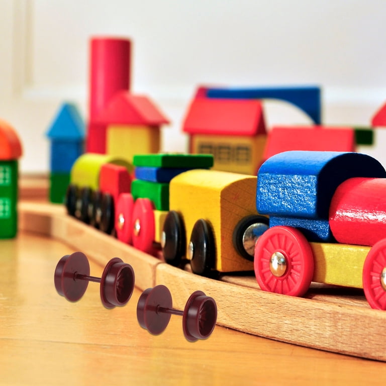 Lot De 18 Roues De Train Miniature En Plastique HANABASS - Pour Modélisme Ferroviaire, Projets DIY Et Scientifiques | Remplacement Stable