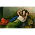 thumbnail image 2 of Johann von Tscharner 18x13 Gold Ornate Wood Frame and Double Matted Museum Art Print Titled - The Resting One, 2 of 4