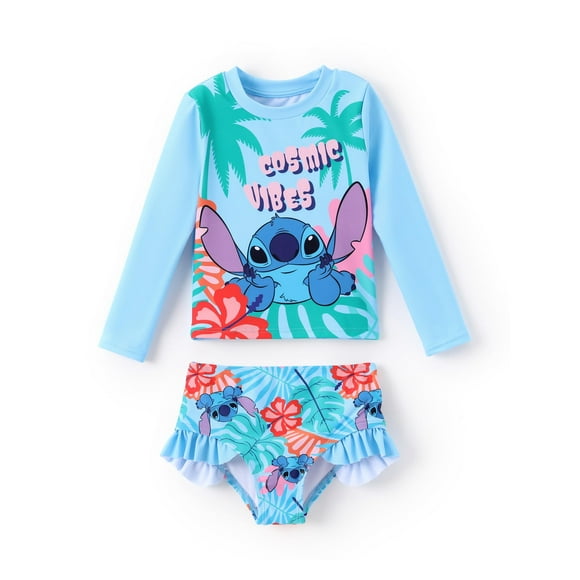Traje de baño Disney Lilo & Stitch Tankini para niña grande, tallas 8-9 años