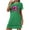 Green, variant on Sakmal Soft Womens Moomoo Nightgowns Valentines Love Short Sleeve Sleepshirt Heart Print Short Womens Nightgown L