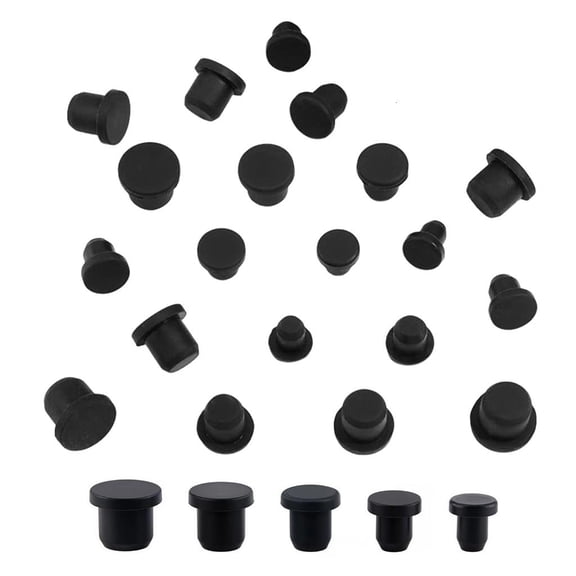 Giaone Pack of 50 Silicone Stoppers 5 Size Universal Fit for Bottles Tubes Kitchen Lab Use