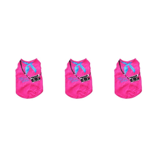 Ropa para cachorros Billuyoard chaleco para perros Camisetas exquisitas para perros Rosa roja S