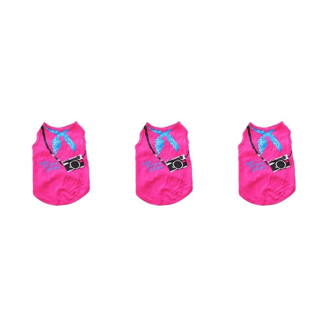 Ropa para cachorros Billuyoard chaleco para perros Camisetas exquisitas para perros Rosa roja S