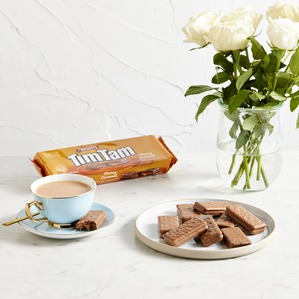 (Pack of 12), Arnott's Cookies Tim Tam Chewy Carmel, 6.2 oz