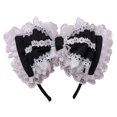 thumbnail image 1 of Cinta de encaje para el pelo, diadema elástica con lazo de Lolita, banda para el pelo, decoración para el cabello, 1 of 5