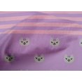 thumbnail image 4 of oneOone Tissu Popeline de Coton Rayé & Visage de Chat Imprimé Animal 1 Yard 56 Pouces de Large, 4 of 4