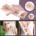 thumbnail image 5 of Faja y velo Bride To Be ZHCH con tiara Blanca y Decoraciones de despedida de soltera de oro Rosa, 5 of 5