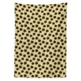 thumbnail image 3 of Ambesonne Turtle Tablecloth Rectangular Table Cover, Swimming Animal Shells, 52"x70", Olive Green Chocolate, 3 of 4