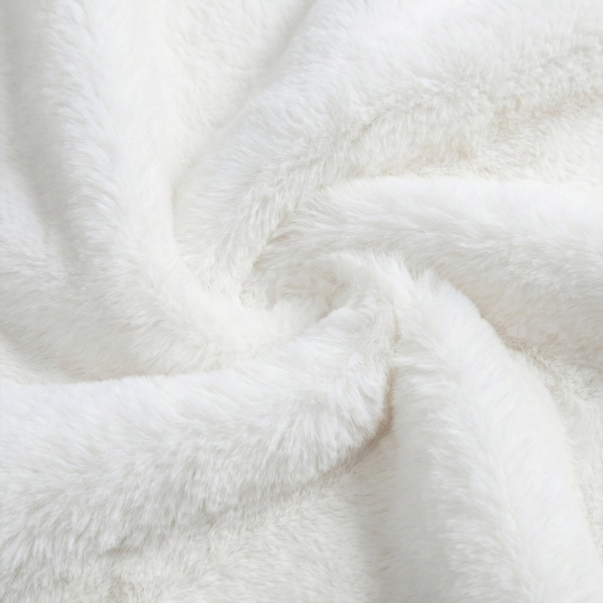 Americanflat Throw Blanket - 50x60 Inch Double Sided Luxe Faux Fur - Soft Plush Fleece Bedding - Cozy Warmth For Living Room Couch Or Sofa - White