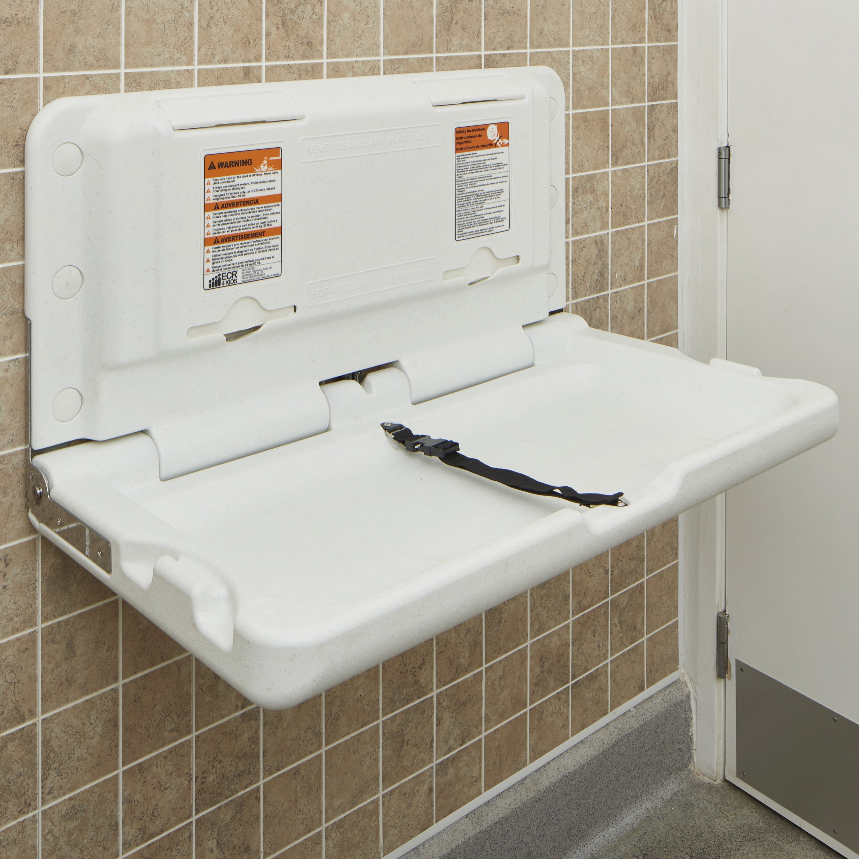 bathroom baby changing station