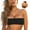 Black, variant on Women’s Black Strapless Bikini Top Tie Back Lace Up Bandeau Bikini Swimsuits for Women Sexy Bathing Suit Top Only