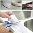 thumbnail image 4 of White Caulk Tape - Self Adhesive Waterproof Sealant Strip for Bathroom, Kitchen, Sink, Tub, Shower, Bathtub & Toilet Edge Protection - Easy Peel (11ft, 1 Roll)-White, 4 of 9