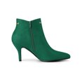 thumbnail image 3 of BLISSFUL STEP Women's Pointy Toe Zipper Stiletto Heeled Ankle Booties, 3 of 7