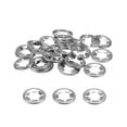 thumbnail image 1 of Unique Bargains 30 Pack Intérieur Dent Étoile Rondelles de Verrouillage M14 Rondelles de Verrouillage Rapide, 304 Acier Inoxydable Starlock Poussoir Écrous, 1 of 5