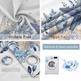 thumbnail image 2 of Blue Starfish Coastal Blackout Curtains for Bedroom, Eucalyptus Summer Nautical Shell Ocean Thermal Insulated Kitchen Drapes with Grommets, Light Blocking Window Treatment, 2 Panels 52" x 84", 2 of 7