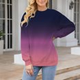thumbnail image 3 of Breezora Oversized Long Sleeve Crew Neck Sweatshirt for Women Fall Layering Top Soft Lightweight Fabric Casual Streetwear Loungewear M Size Pink, 3 of 5