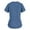 Blue, variant on DailyTrove Women's Graphic Print V-Neck Tee - Casual Short Sleeve T-Shirt, Trendy for Casual Outings