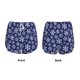 thumbnail image 3 of Balery Snowflakes On Dark Blue Pantalones cortos deportivos para mujer con forro y dos bolsillos, elásticos, para entrenamiento, gimnasio, yoga-X-Large, 3 of 7