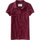 thumbnail image 1 of Aeropostale Womens Solid Uniform Polo Shirt, Rojo, X-Large, 1 of 1