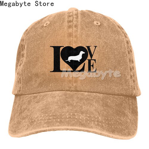 Baseball Cap Dachshund Weiner Dog Hat Men Women Adjustable Trucker Fashion Washed Denim Caps for Outdoor BlackOne Size Gao Jinjia LED
