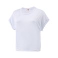 thumbnail image 2 of Women's Crew Neck Short Sleeve T Shirt Summer Casual Loose Workout Top, 2 of 5