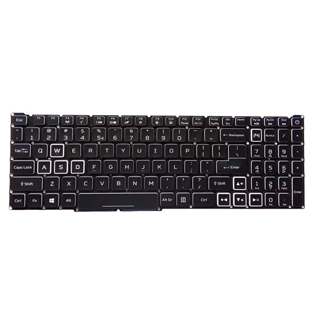 Kearding Teclados retroiluminados Entrada de oficina Negro Escritura fluida Buena protección táctil Reemplazo de retroiluminación para Juegos de teclado y mouse para computadora