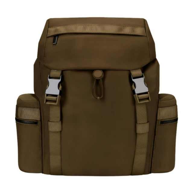 Viaje mochila mochila resistente al agua con la bolsa de semanario de la mochila del cordero ajustable para ciclismo de caza en bicicleta Trekking Marrón amarillo