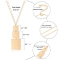 thumbnail image 5 of Aobei Pearl Long Rectangle Pendant Necklace Dainty 18K Gold Plated Chain Necklace Statement Handmade Multi-Layer Brushed Pendant Y Necklaces for Women, 5 of 5