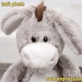 thumbnail image 5 of Soft Donkey Plush Stuffed Animal Toy, Cute Huggable Donkey Doll, Cozy Cuddle Companion, Healing Gift for Boyfriend Husband Anniversary Valentine’s or Birthday, 5 of 9