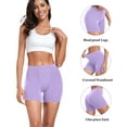 thumbnail image 4 of wirarpa Women's Boyshorts Underwear Anti-chafing Modal Boxer Briefs 4 Pack Yellow Green Purple Orange 3X-Large, 4 of 5