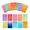 Rainbow, variant on 18 Pcs Emotion Healing English Quote Cards, Rainbow Gradient Color, Inspirational Gift & Blessing Cards For Self-Care, Daily Motivation, Home Decor, Office Desk, Friends Family