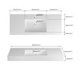 thumbnail image 6 of 47'' Wall Mounted Bathroom Sink Solid Surface Bathroom Vessel Sink, 6 of 6