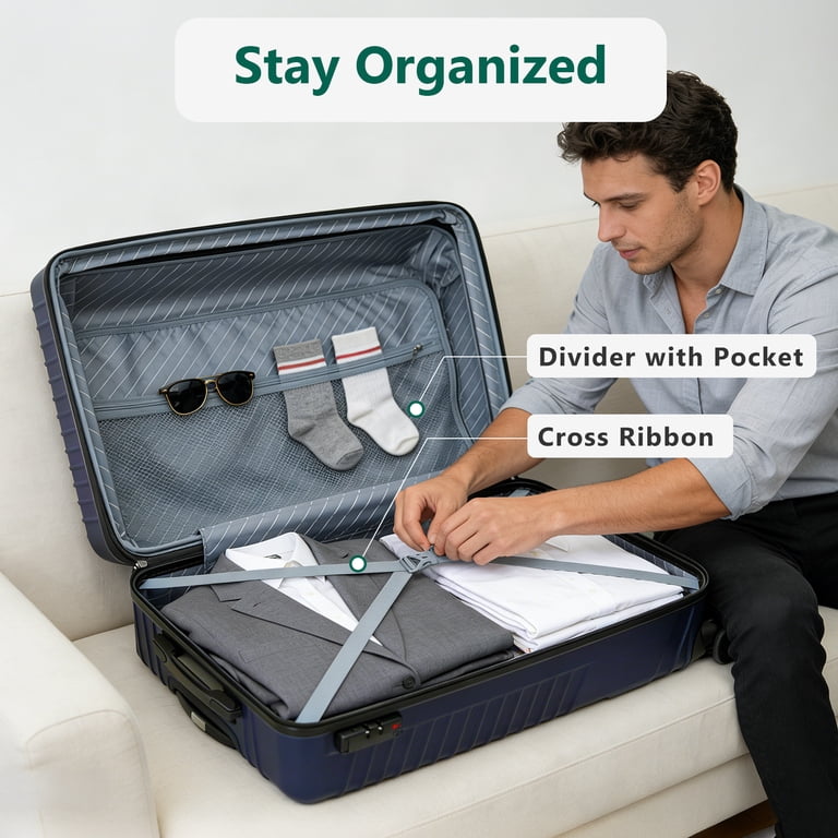 Wasuhe 24 In. Hardside Expandable Checked Luggage photo 6