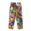 thumbnail image 3 of Lsque Mario Print Women's Pajama Pants, Lounge Pant - Comfortable Home Wear,Elastic Waistband, Stylish Design-X-Large, 3 of 9