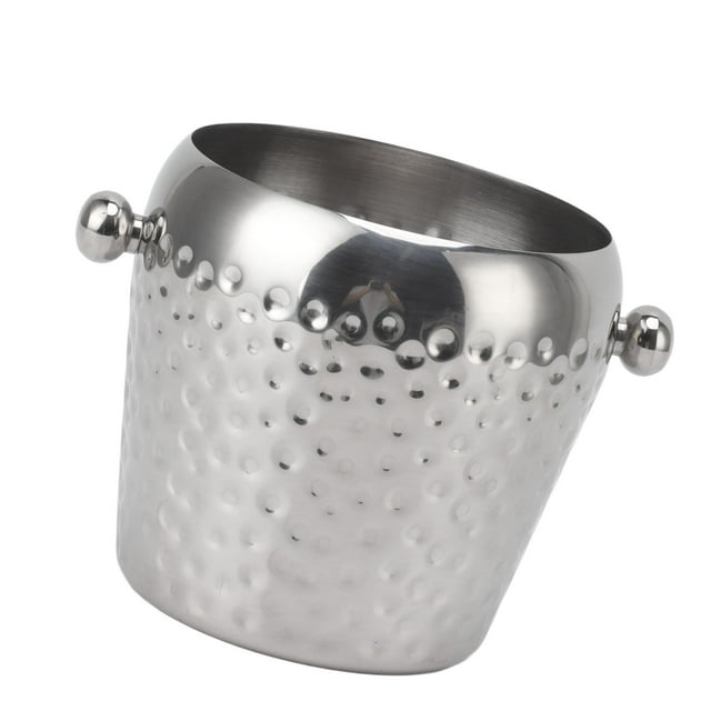 Ice Bucket, 1L Stainless Steel Mini Insulated Ice Bucket Frozen Container for Home Bar