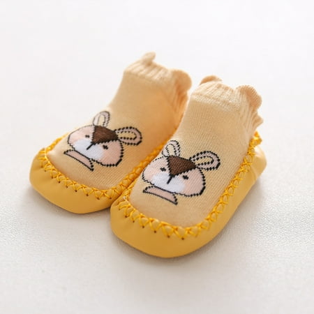 

Hunpta Toddler Shoes Shoes Cartoon Baby Floor Shoes First Kids Socks Girls Boys Non-Slip Walking The Baby Shoes