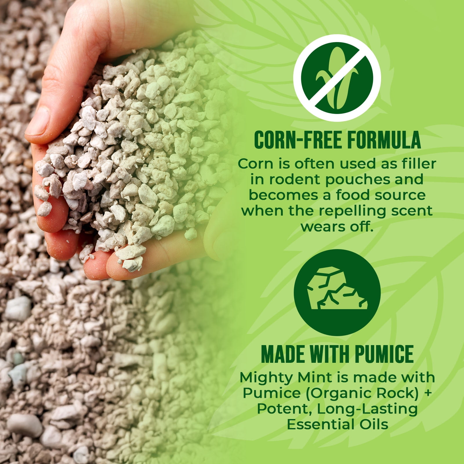 Mighty Mint Rodent Repellent/Deterrent Pouches, Peppermint, Cinnamon & Castor Oil, 5 CT